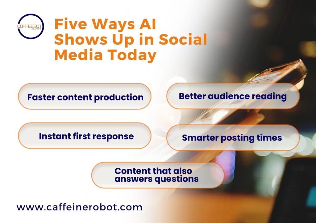 Five Ways AI Shows Up in Social Media Today